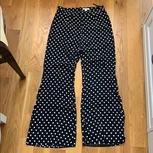 Polka dot Flare High waisted Pants